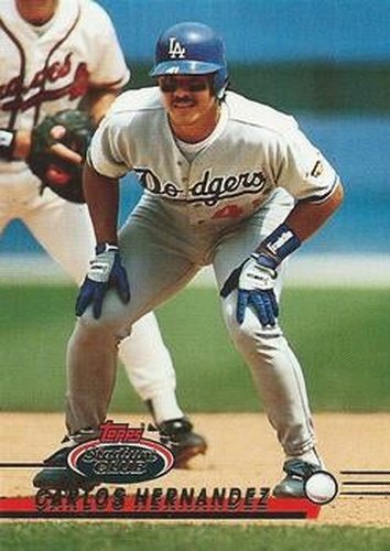 #149 Carlos Hernandez - Los Angeles Dodgers - 1993 Stadium Club Baseball