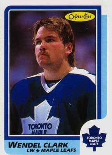 #149 Wendel Clark - Toronto Maple Leafs - 1986-87 O-Pee-Chee Hockey