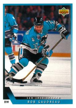 #149 Rob Gaudreau - San Jose Sharks - 1993-94 Upper Deck Hockey