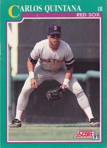 #149 Carlos Quintana - Boston Red Sox - 1991 Score Baseball