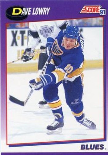 #149 Dave Lowry - St. Louis Blues - 1991-92 Score American Hockey
