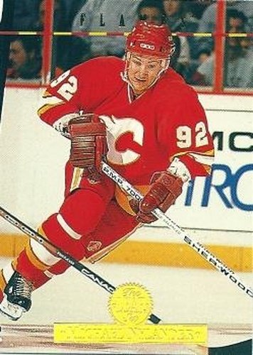 #149 Michael Nylander - Calgary Flames - 1994-95 Leaf Hockey