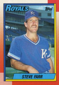 #149 Steve Farr - Kansas City Royals - 1990 Topps Baseball