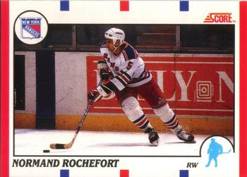 #149 Normand Rochefort - New York Rangers - 1990-91 Score Canadian Hockey