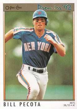 #149 Bill Pecota - New York Mets - 1992 O-Pee-Chee Premier Baseball