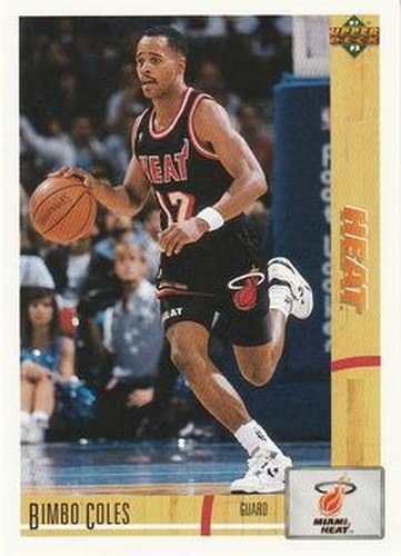 #149 Bimbo Coles - Miami Heat - 1991-92 Upper Deck Basketball