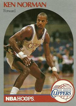 #149 Ken Norman - Los Angeles Clippers - 1990-91 Hoops Basketball