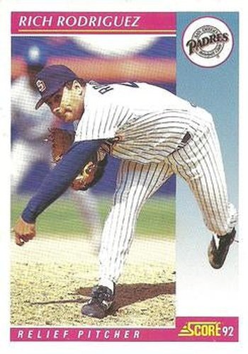 #149 Rich Rodriguez - San Diego Padres - 1992 Score Baseball