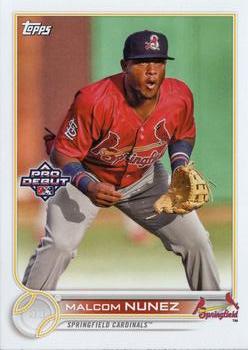 #PD-149 Malcom Nunez - Springfield Cardinals - 2022 Topps Pro Debut Baseball