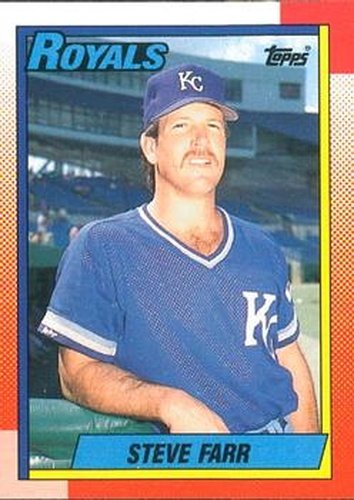 #149 Steve Farr - Kansas City Royals - 1990 O-Pee-Chee Baseball
