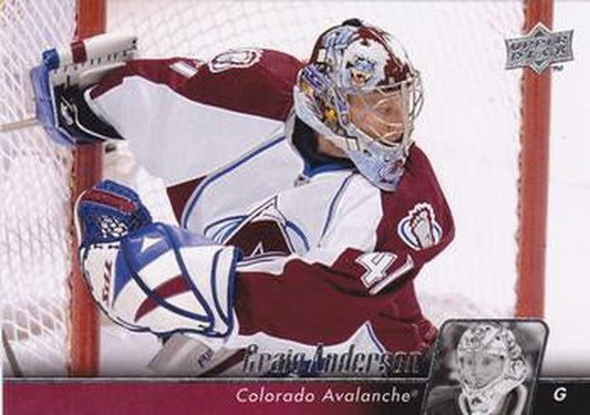 #149 Craig Anderson - Colorado Avalanche - 2010-11 Upper Deck Hockey