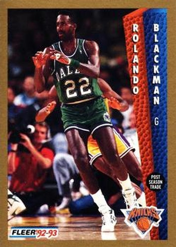 #149 Rolando Blackman - New York Knicks - 1992-93 Fleer Basketball