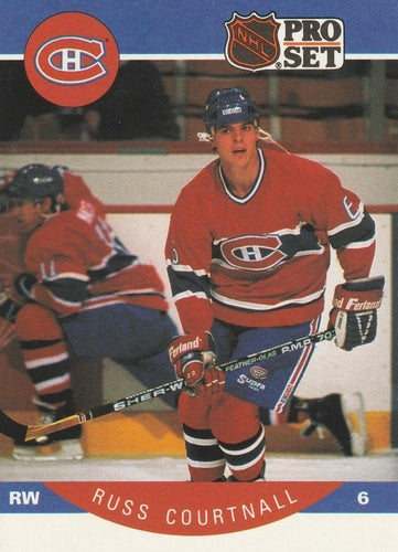 #149 Russ Courtnall - Montreal Canadiens - 1990-91 Pro Set Hockey