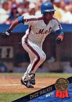 #149 Chico Walker - New York Mets - 1993 Leaf Baseball