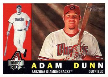 #149 Adam Dunn - Arizona Diamondbacks - 2009 Topps Heritage Baseball