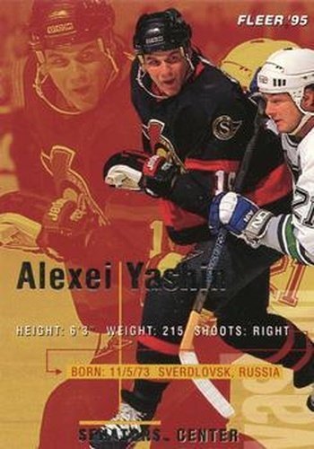 #149 Alexei Yashin - Ottawa Senators - 1994-95 Fleer Hockey
