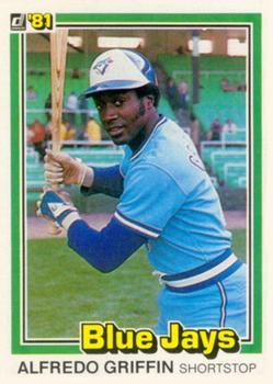 #149 Alfredo Griffin - Toronto Blue Jays - 1981 Donruss Baseball