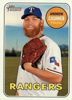 #149 Andrew Cashner - Texas Rangers - 2018 Topps Heritage Baseball
