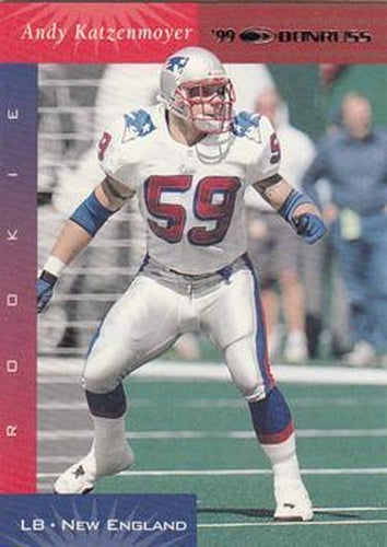 #149 Andy Katzenmoyer - New England Patriots - 1999 Donruss Football