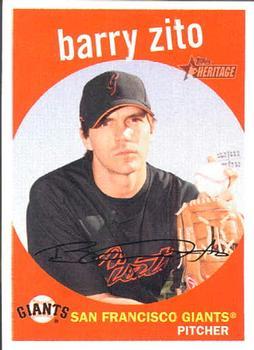 #149 Barry Zito - San Francisco Giants - 2008 Topps Heritage Baseball