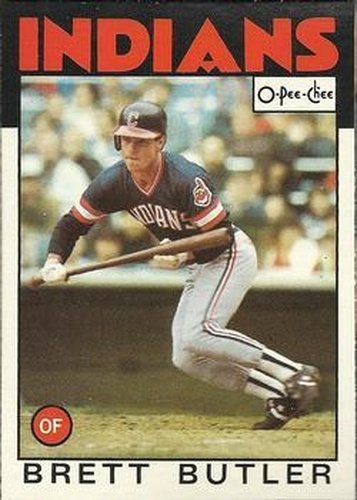 #149 Brett Butler - Cleveland Indians - 1986 O-Pee-Chee Baseball