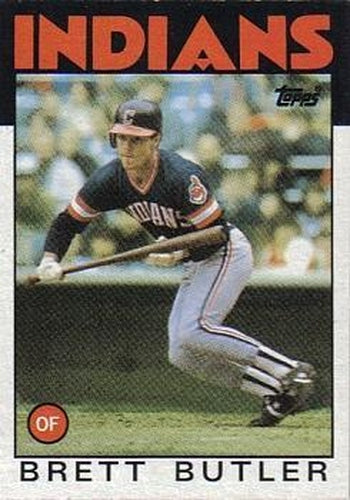 #149 Brett Butler - Cleveland Indians - 1986 Topps Baseball