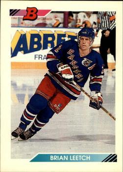 #149 Brian Leetch - New York Rangers - 1992-93 Bowman Hockey