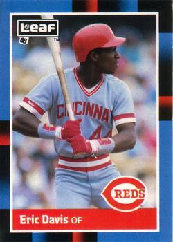 #149 Eric Davis - Cincinnati Reds - 1988 Leaf Baseball