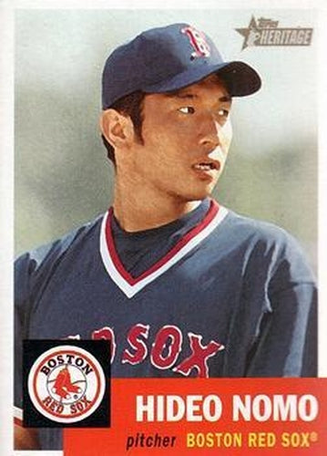 #149 Hideo Nomo - Boston Red Sox - 2002 Topps Heritage Baseball