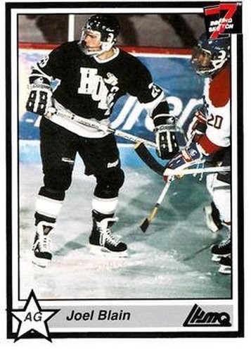 #149 Joel Blain - Hull Olympique - 1990-91 7th Inning Sketch QMJHL Hockey