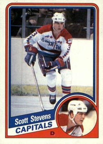 #149 Scott Stevens - Washington Capitals - 1984-85 Topps Hockey