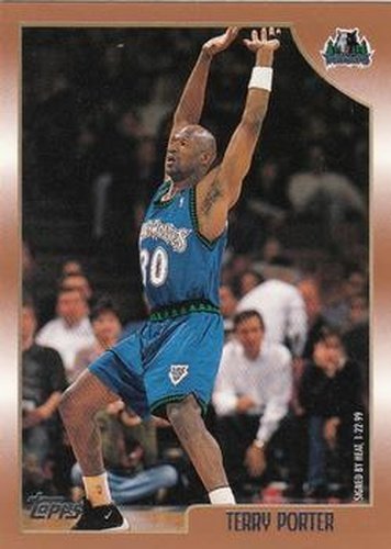 #149 Terry Porter - Minnesota Timberwolves - 1998-99 Topps Basketball