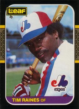 #149 Tim Raines - Montreal Expos - 1987 Leaf Baseball