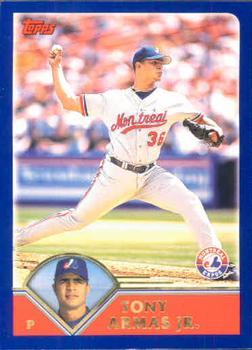 #149 Tony Armas Jr. - Montreal Expos - 2003 Topps Baseball