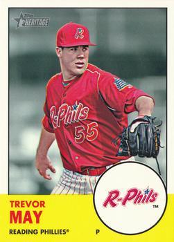 #149 Trevor May - Reading Phillies - 2012 Topps Heritage Minor League Baseball