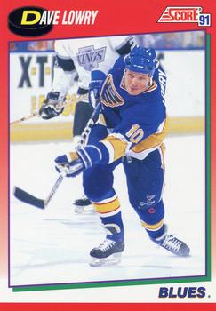 #149 Dave Lowry - St. Louis Blues - 1991-92 Score Canadian Hockey
