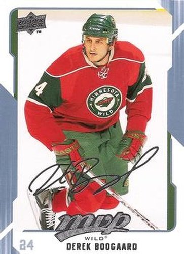 #149 Derek Boogaard - Minnesota Wild - 2008-09 Upper Deck MVP Hockey