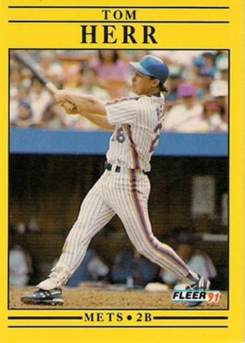 #149 Tom Herr - New York Mets - 1991 Fleer Baseball