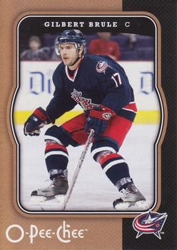 #149 Gilbert Brule - Columbus Blue Jackets - 2007-08 O-Pee-Chee Hockey
