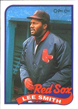 #149 Lee Smith - Boston Red Sox - 1989 O-Pee-Chee Baseball