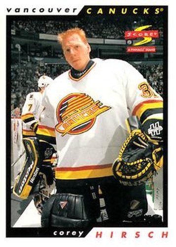 #149 Corey Hirsch - Vancouver Canucks - 1996-97 Score Hockey