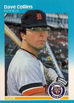 #149 Dave Collins - Detroit Tigers - 1987 Fleer Baseball
