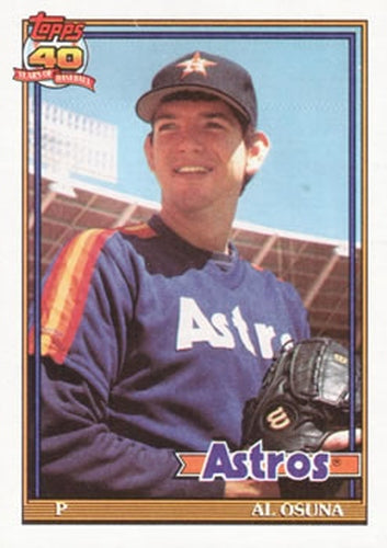 #149 Al Osuna - Houston Astros - 1991 Topps Baseball
