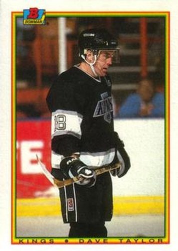 #149 Dave Taylor - Los Angeles Kings - 1990-91 Bowman Hockey