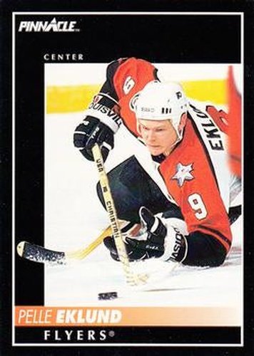 #149 Pelle Eklund - Philadelphia Flyers - 1992-93 Pinnacle Canadian Hockey