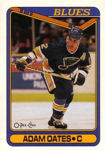 #149 Adam Oates - St. Louis Blues - 1990-91 O-Pee-Chee Hockey