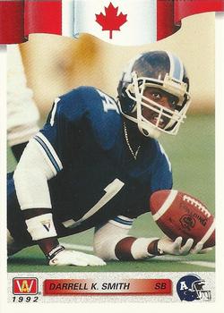 #149 Darrell K. Smith - Toronto Argonauts - 1992 All World CFL Football