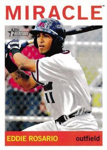 #149a Eddie Rosario - Fort Myers Miracle - 2013 Topps Heritage Minor League Baseball
