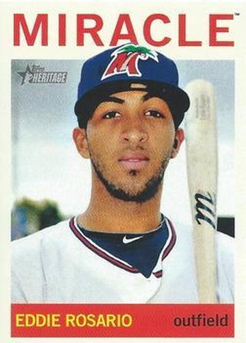 #149b Eddie Rosario - Fort Myers Miracle - 2013 Topps Heritage Minor League Baseball