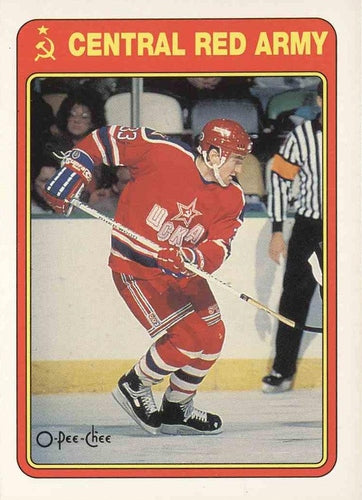 #14R Igor Maslennikov - Central Red Army - 1990-91 O-Pee-Chee Hockey - Central Red Army